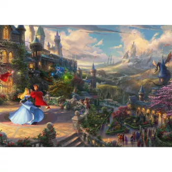 Palapeli Schmidt Spiele Thomas Kinkade Studios Disney Dreams Collections Prinsessa Ruusunen 1000 palaa
