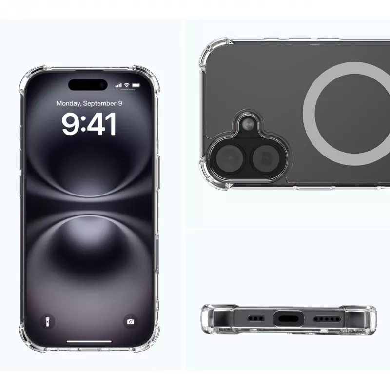 Suojakotelo 4smarts Ibiza iPhone 17:lle 16 cm läpinäkyvä