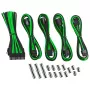 Jatkokaapelisarja CableMod CM-CAB-CKIT-N86KKLG-R — 8+6-pin virtajatkot, musta/vihreä