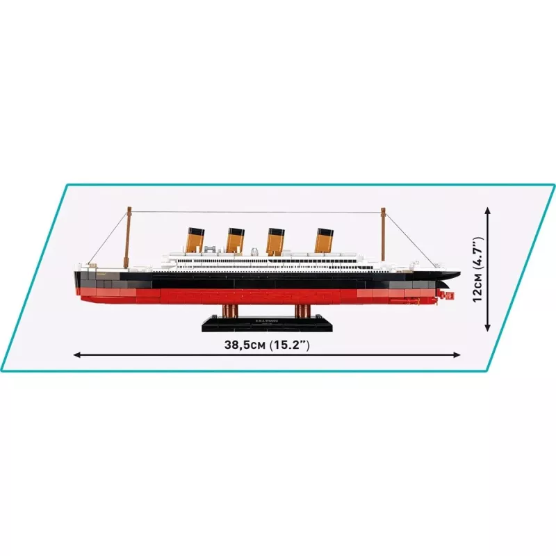 Rakennussarja Cobi R.M.S. Titanic -malli 593 osaa COBI-1680 — mittakaavatarkat mallipalikat