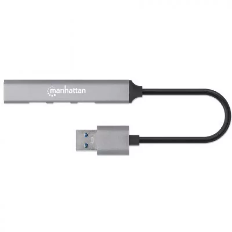 Manhattan USB-A 4-porttinen keskitin, 4x USB-A-porttia (1x 5 Gbps USB 3.2 Gen1…