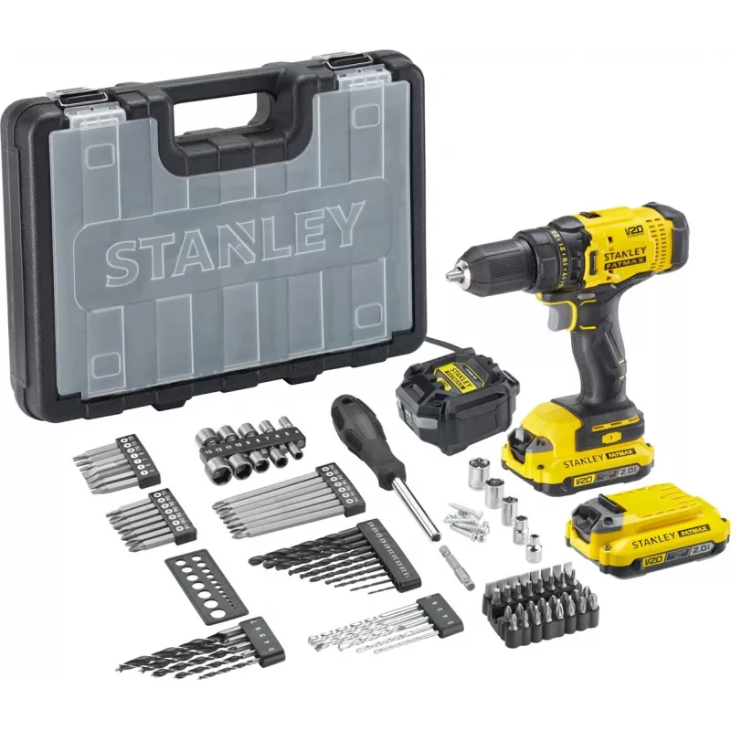 STANLEY SFMCD700D2A-QW 20V porakone-ruuvinväännin