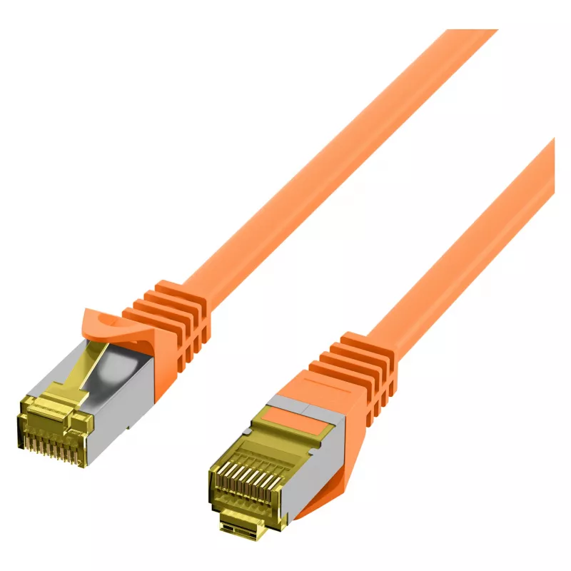 RJ45-patchkaapeli Cat.6A S/FTP LSZH Cat.7 kaapelikelalta oranssi