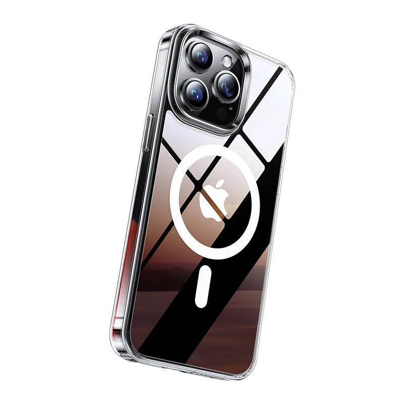 Suojakotelo magneettinen Torras GUARDIAN iPhone 15 Pro:lle Clear Diamond-viimeistely