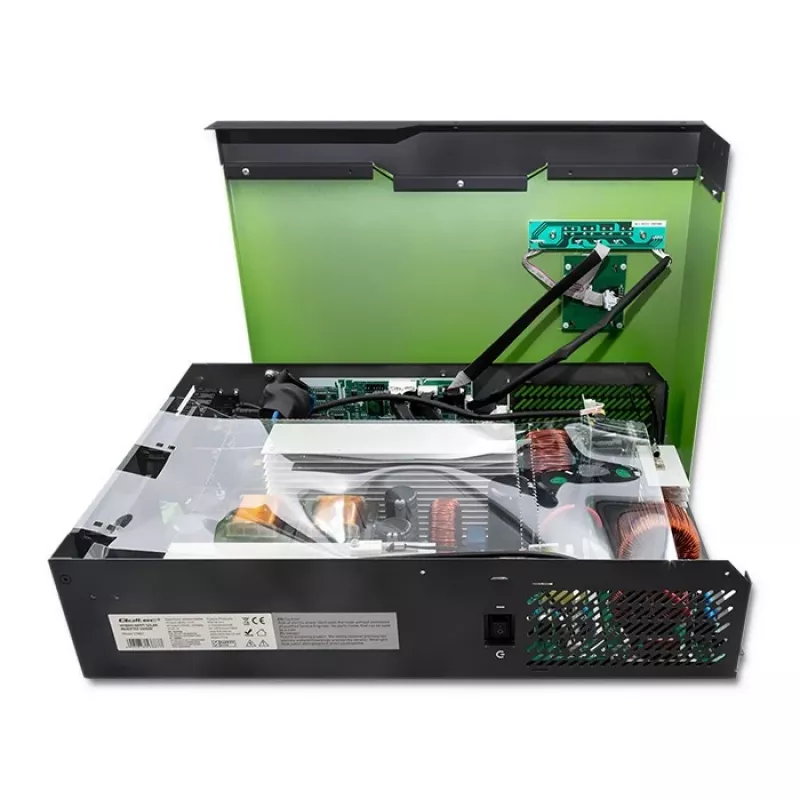 Off-grid-invertteri Qoltec 53887 aurinkoinvertteri 10 kVA litiumpolymeeri musta