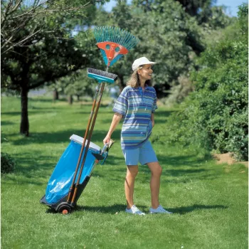 Gardena 232-20 Garden Mobile puutarhajätevaunu pussitelineellä, kannella ja pussilla