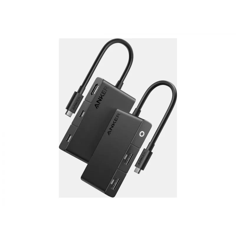 Anker 332 A8356G11 USB-C-keskitin 5-in-1, 4K HDMI yhdelle näytölle, musta