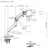SBOX LCD-C49 LCD-teline 17–49 tuuman näytöille, enintään 20 kg, VESA 100x100