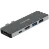Canyon DS-5 USB 2.0 Type-C harmaa SD-kortinlukija 60 Hz