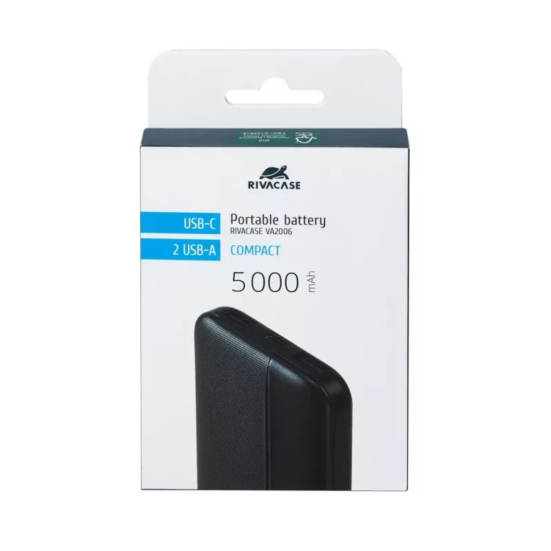 Powerbank USB 5000MAH/VA2006 musta Rivacase