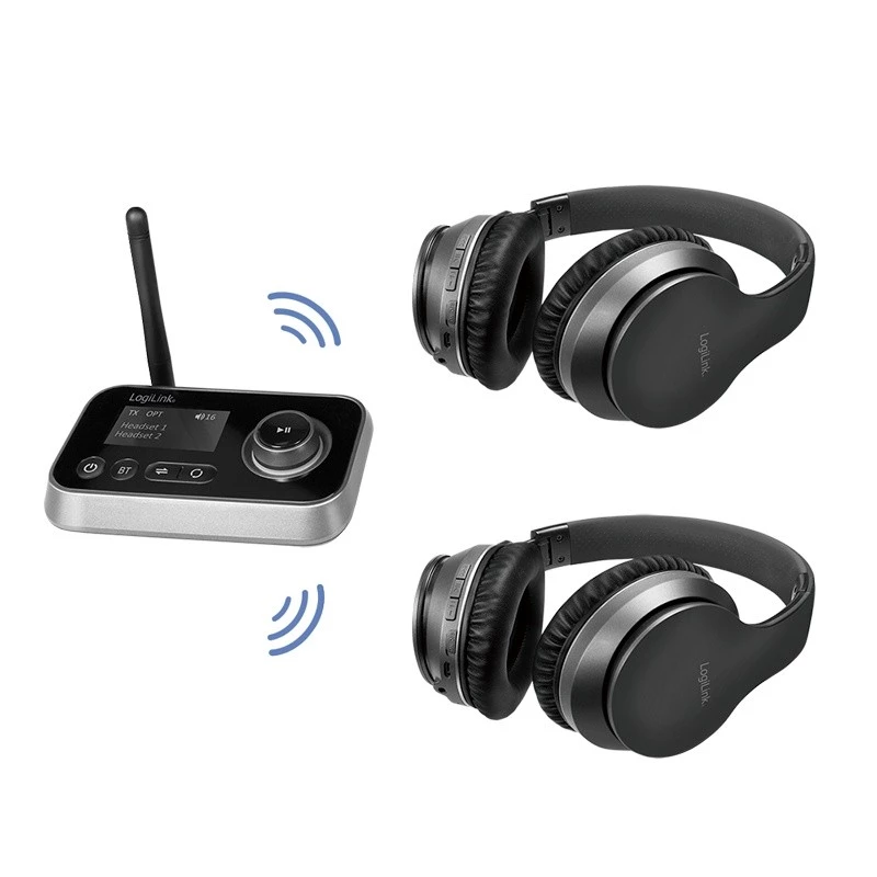 LogiLink BT0062 Bluetooth-audiolähetin/vastaanotin BT 5.0 10 m kantama