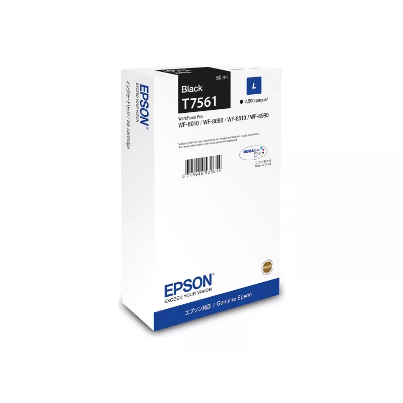 Epson C13T75614N mustekasetti 1 kpl alkuperäinen musta