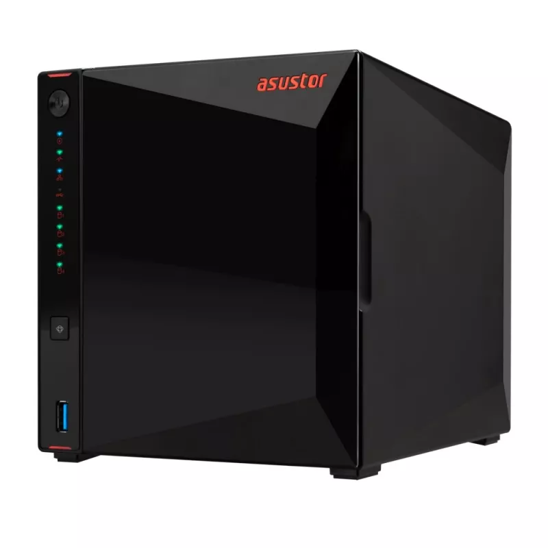 Asustor AS5404T NAS-palvelin Intel® Celeron® N5105 4 GB DDR4 0 TB ADM musta