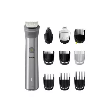 Philips All-in-One -trimmeri MG5920/15 Series 5000, ruostumaton teräs, 0,5 mm, 1,6 cm, 1 mm, parta, korva, nenä, paristo