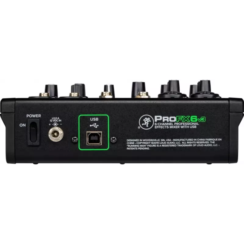 Mikseri Mackie ProFX6v3 kompakti 6-kanavainen analogimikseri USB-liitännällä