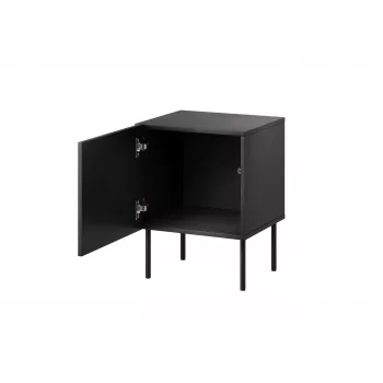 Yöpöytä Cama Meble SIENA 2 kpl:n sarja, 44,5×40×59 cm, musta matta, MDF ja lastulevy