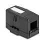 Delock 85840 Keystone-tyhjä kotelo, 1-porttinen, magneettijalustalla, musta