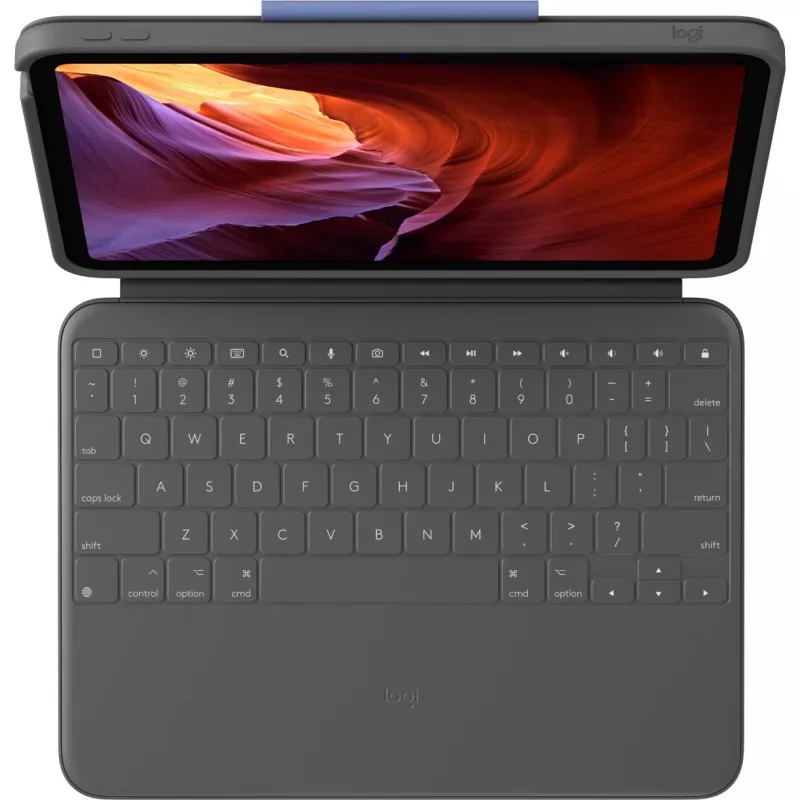 Logitech 920-011200 mobiililaitteen näppäimistö QWERTZ saksa Smart Connector grafiitti