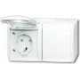 BUSCH JAEGER 2084-0-0723 - CEE 7/3 - 2P+E - valkoinen - IP44 - 250 V - 16 A