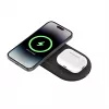 Belkin WIZ021VFBK – 2-in-1 langaton latausteline Qi2-teknologialla 15 W, musta