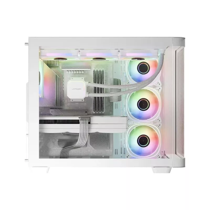 LC-Power Gaming 8001W Pro-Storm Light Midi-Tower ATX-kotelo, valkoinen (LC-8001W-ON)