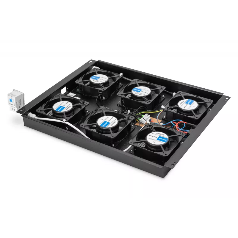 Digitus DN-19 FAN-6-SRV-B tuote musta