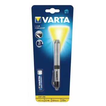 Varta -LEDPL - pin-vilkkuvalo - hopea - alumiini - LED - 1 valaisin - 3 lm