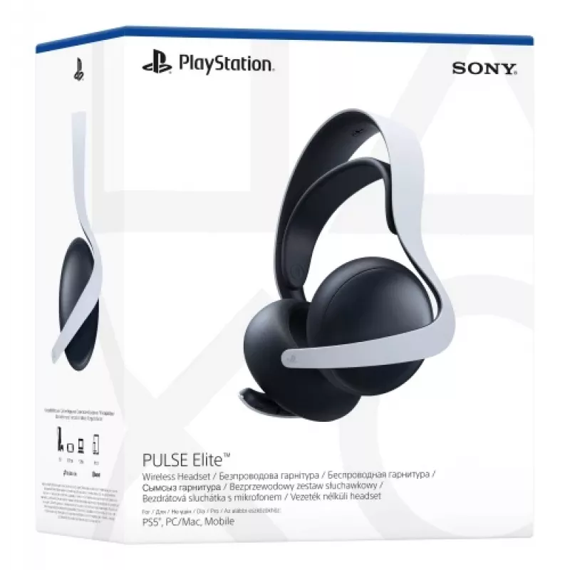 Sony PULSE Elite kuulokkeet johdollinen & johdoton panta peli Bluetooth latausteline musta, valkoinen