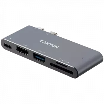 CANYON keskitin DS-5 5in1 Thunderbolt 3 4K Space Grey