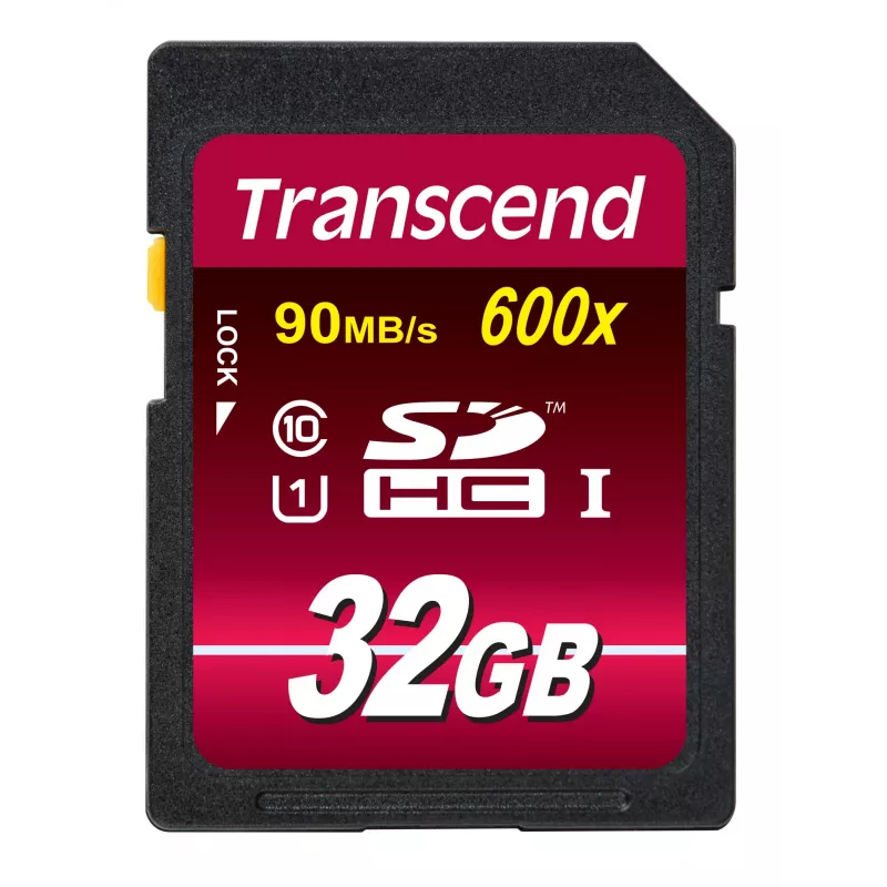 Flash-muisti Transcend 32 GB SDHC UHS-I 600x TS32GSDHC10U1