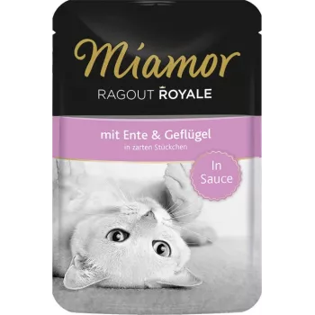 Märkäruoka kissoille Miamor Ragout Royale 74072 ankka Adult 100 g, soijaton, pussi
