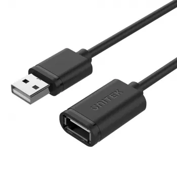UNITEK Y-C450GBK USB-kaapeli 2 m USB 2.0 USB-A musta