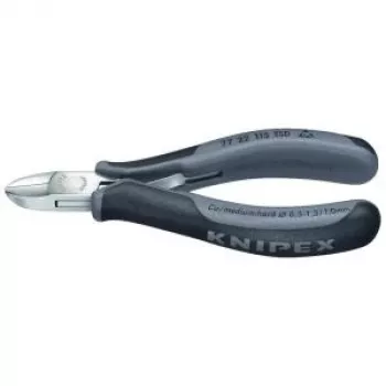 Knipex elektroniikan sivuleikkurit pituus 115 mm muoto 2 viiste ilman peilipolitointia.