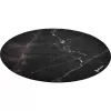 Lattiansuojamatto tuoleille Arozzi Zona Round Floor Pad – Black Marble, pyöreä suojamatto kova- ja mattolattioille