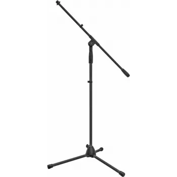 Mikrofoniteline Omnitronic MS-1B 3/8 tuuman ja 5/8 tuuman kierreadaptereilla