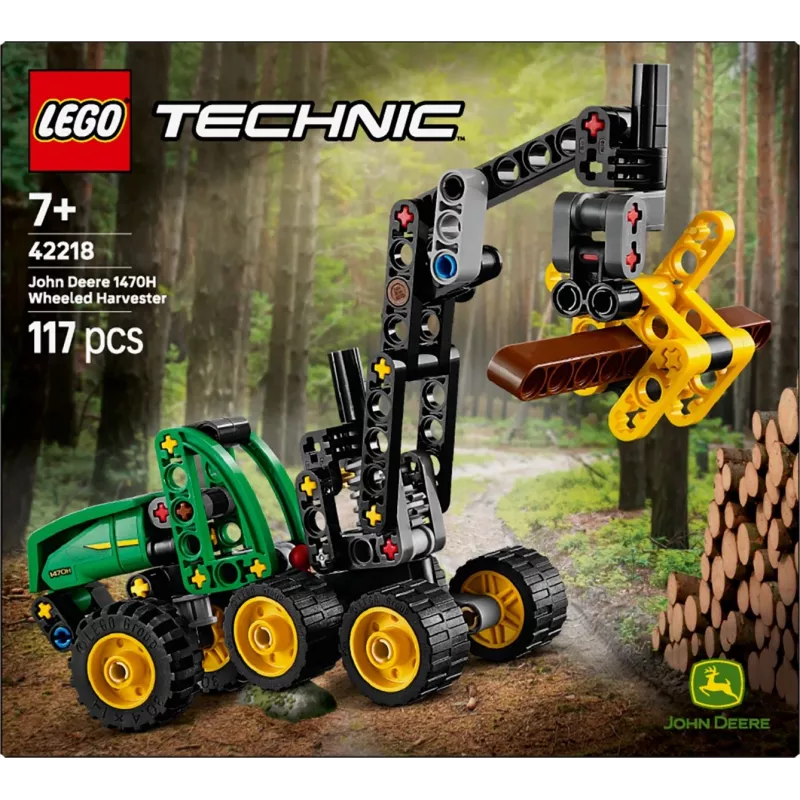 LEGO TECHNIC 42218 John Deere 1470H hakkuukone