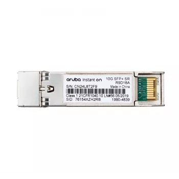 HPE Networking Instant on 10G SFP+ LC SR -lähetin-vastaanotin enintään 300 metrin yhteyksille (R9D18A)