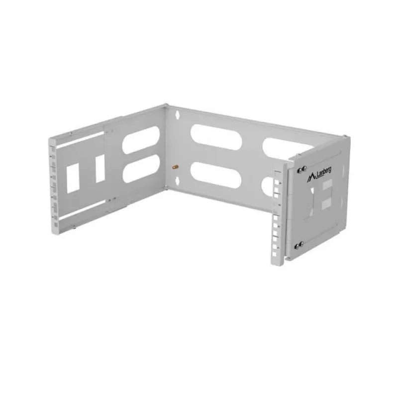 19 tuuman seinäkiinnitteinen kaappi 4U LANBERG — 497×400/240 mm, harmaa