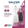 Suola- ja pippurimyllysetti Salter BW12949EU7, läpinäkyvät rungot, manuaalinen jauhatus