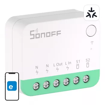 Sonoff MINIR4M Matter älykäs WLAN-minikytkin (HomeKit, SmartThings, Home Assistant).
