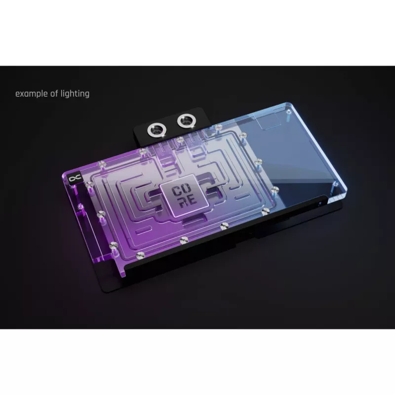 Alphacool Core GeForce RTX 5080 ROG Astral näytönohjaimen vesijäähdytyslohko takalevyllä, ARGB (10267)