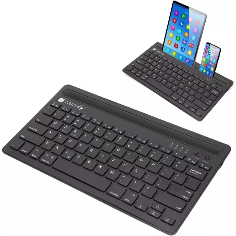 Techly ICTBK102U näppäimistö yleismalli Bluetooth QWERTY englanti musta