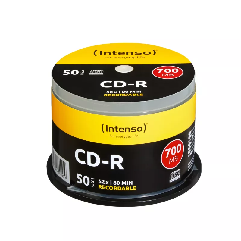 Intenso - 50 x CD-R - 700MB (80 min) 40x - spindeli (1001125)