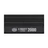 Virtalähde Cooler Master X Mighty Platinum 2000W 230V, ATX 24-pin, 80 PLUS Platinum, musta, 12 cm tuuletin