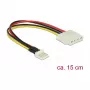 Sisäinen virtakaapeli DeLOCK 85456 0,15 m Floppy Molex
