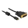 Videokaapelisovitin DeLOCK 83585 Micro-HDMI - DVI-D 1 m