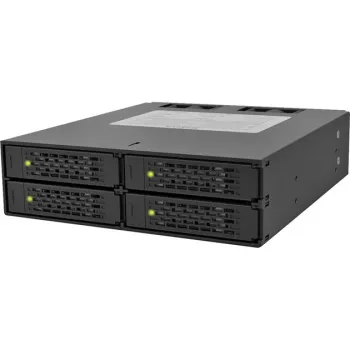 ICY DOCK - ToughArmor - MB994SP-4S - taustalevy SAS/SATA II, Trayless, 4x SAS/SATA 2,5 tuuman sisäinen 4x SATA isäntään - alumiini - musta - SAS/SATA 6 Gbit/s - 40 mm tuuletin