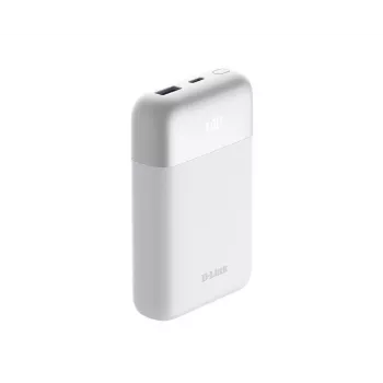 D-Link 10000mAh varavirtalähde, 10000 mAh, valkoinen