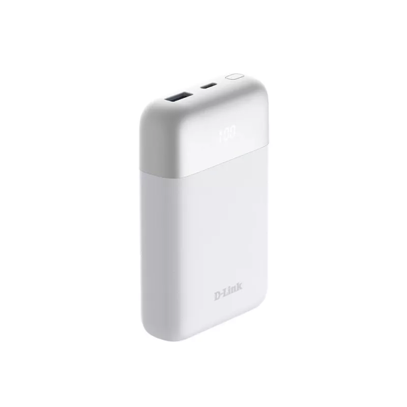 D-Link 10000mAh varavirtalähde, 10000 mAh, valkoinen