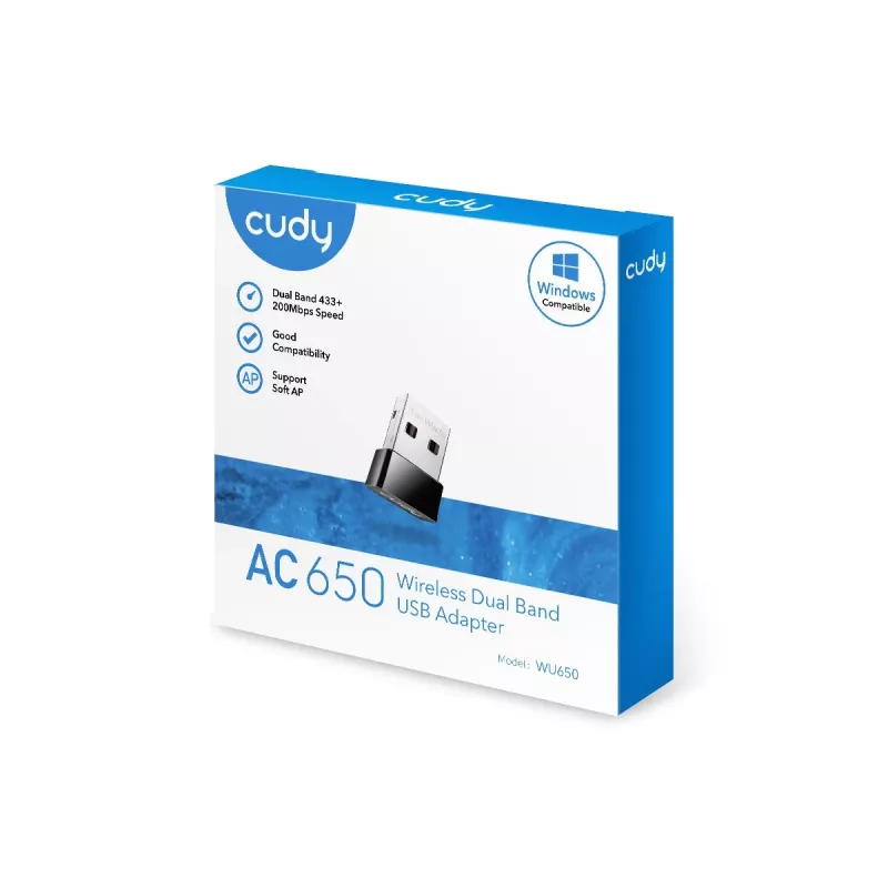 Cudy WU650 verkkokortti WLAN 433 Mbit/s